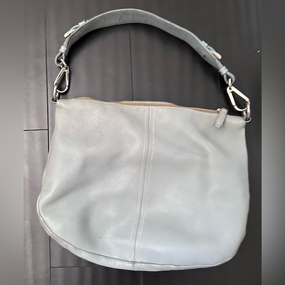 Prada light blue pebbled leather handbag - Picture 2 of 10